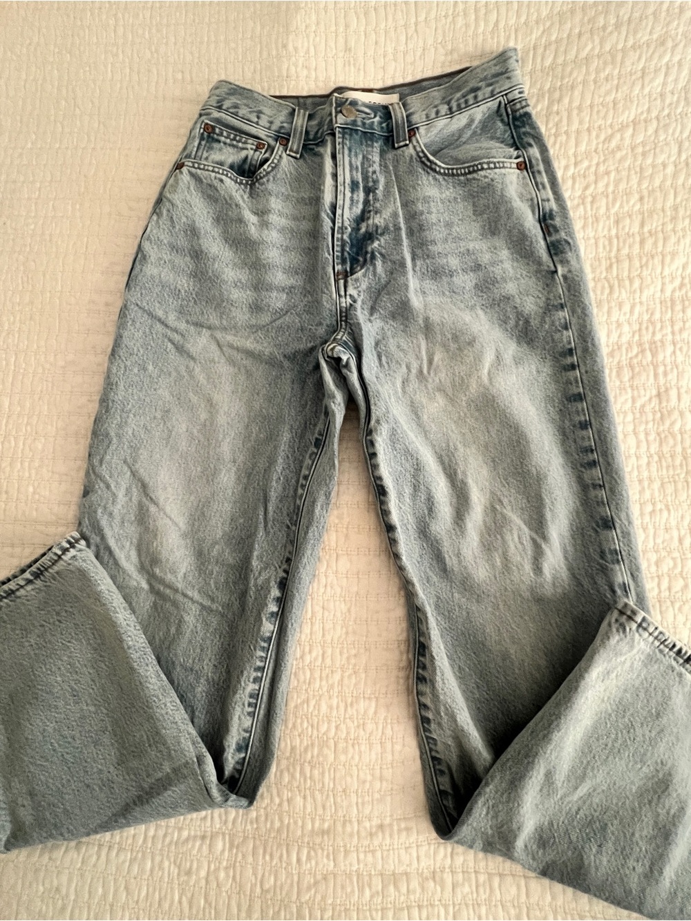 Aritzia Denim Forum Farrah Hi-Rise Wide Leg Denim